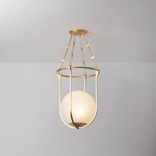 Hudson Valley Verbank 17.75" Lantern in Vintage Gold Leaf, alternate view 1