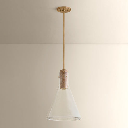 Hudson Valley West Hill 13.75" Pendant in Patina Brass, alternate view 1