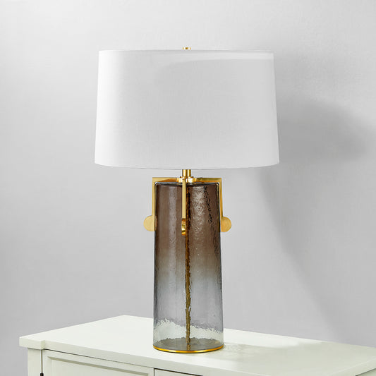 Hudson Valley Wildwood Table Lamp in Aged Brass, alternate view 1