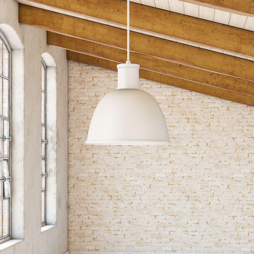 Kuzco Lighting Inc Irving 13-in White 1 Light Pendant