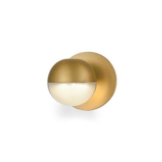 Kuzco Lighting Inc Pluto 5-in LED Wall Sconce Brushed Gold