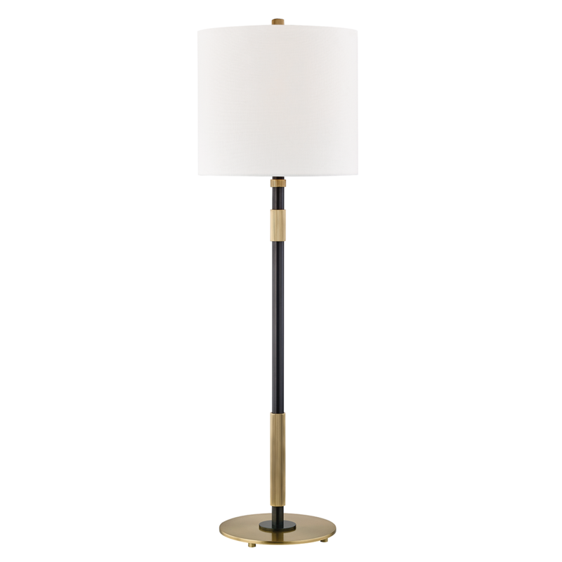 Hudson Valley Bowery Table Lamp Aged Old Bronze