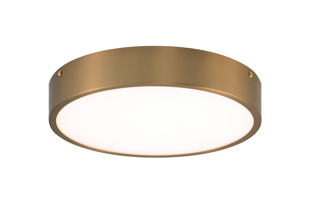 Matteo Lighting Plato 11-in LED Flush Mount Aged Brass