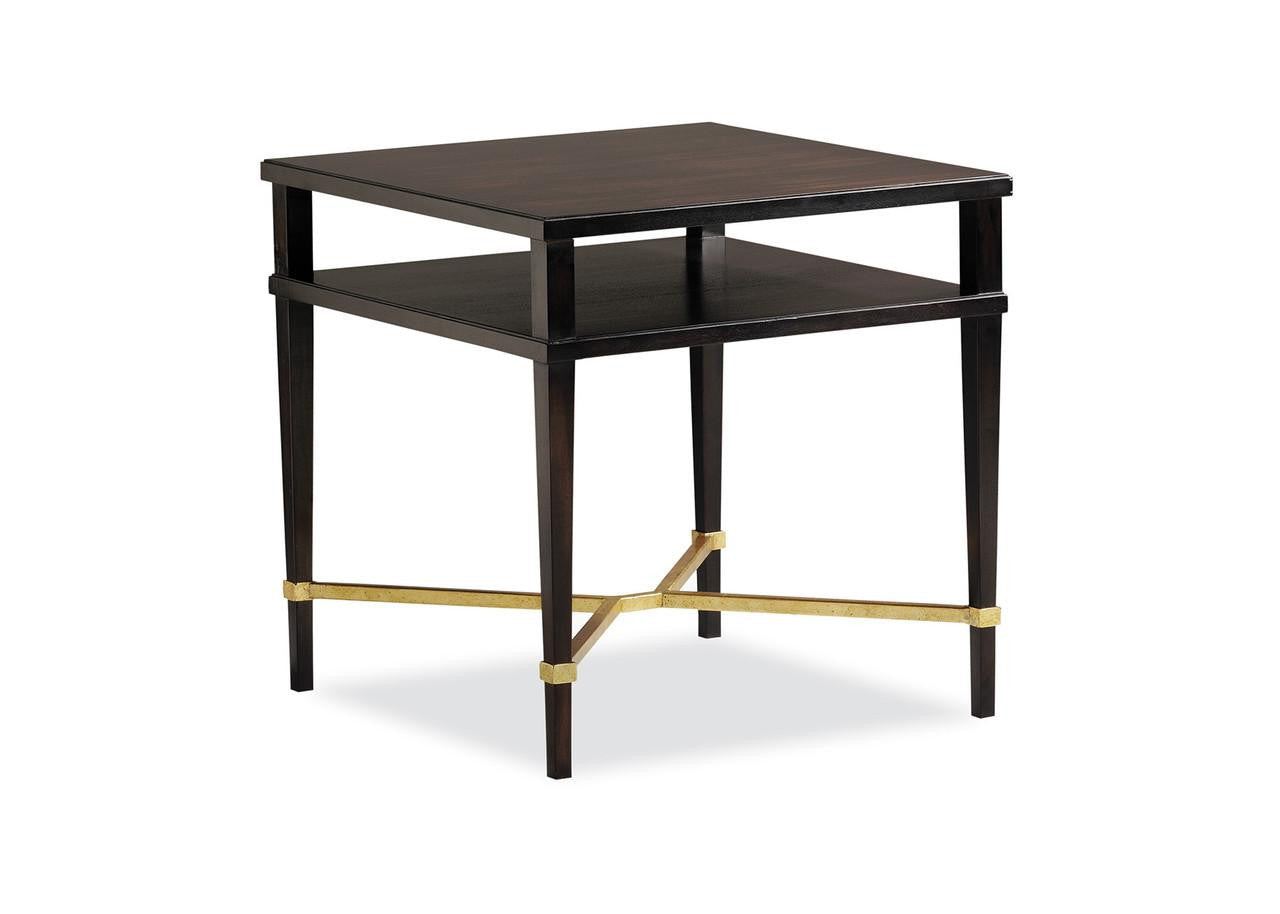 Maitland-Smith Anka Chairside Table Black, Gold