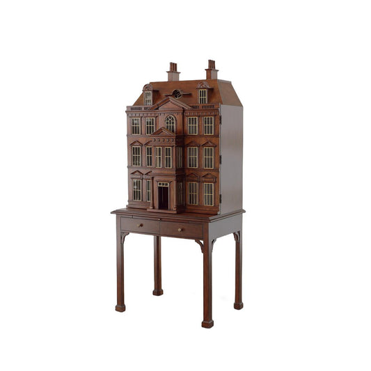 Maitland-Smith Dollhouse Bar Cabinet, Mahogany, Brass Accents, 34"W (8149-51 YUU906TNAE)