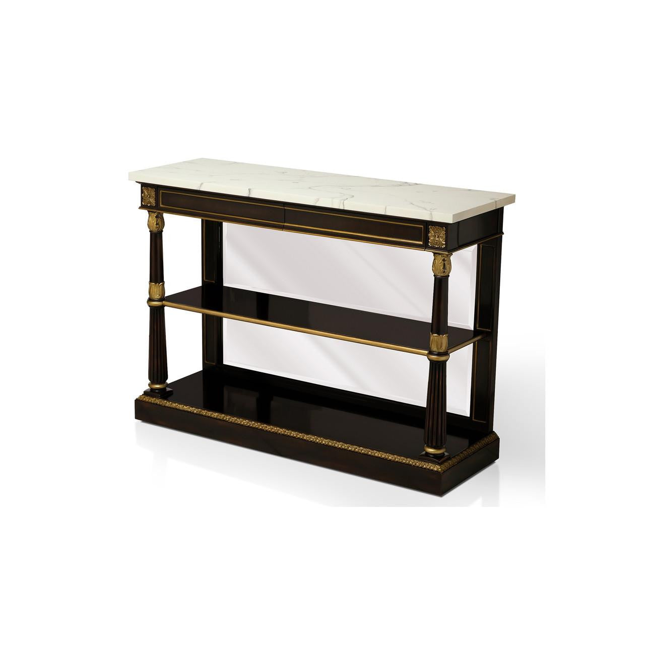 Maitland-Smith Eclipse Console Table Ivory, Ebony
