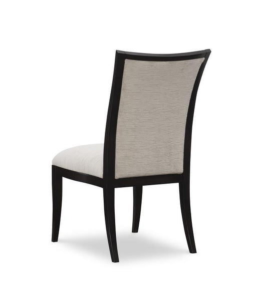 Maitland-Smith Lyric Side Chair, Mahogany, Caviar, 38"H (88-0445 YUU906TQ87)