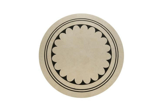 Maitland-Smith Stoneham Center Table, White, Black, 44"W (8104-30 YUU906TT61)