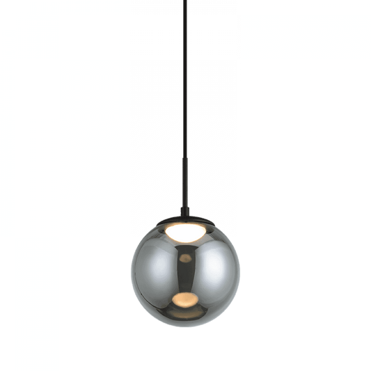 Matteo Lighting Boble 8-in LED Pendant Black, Matte Black