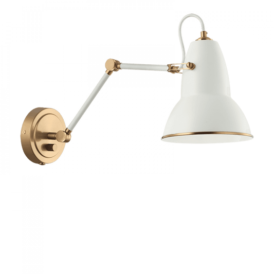Matteo Lighting Buzz Wall Sconce in White, 6.5"W (S08421AGWH)