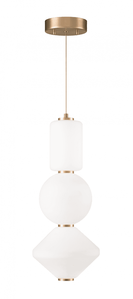 Matteo Lighting Dango Pendant, 1-Light LED, Oxidized Rose, 8"W (C82432OR 305XQX1)