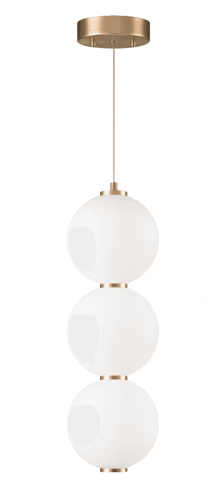 Matteo Lighting Dango 20-in LED Globe Pendant Oxidized Rose Gold