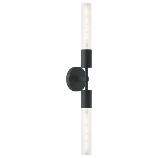 Matteo Lighting Lumiere 2-Light Vanity Light in Matte Black, 4.40"W (S04002MB)