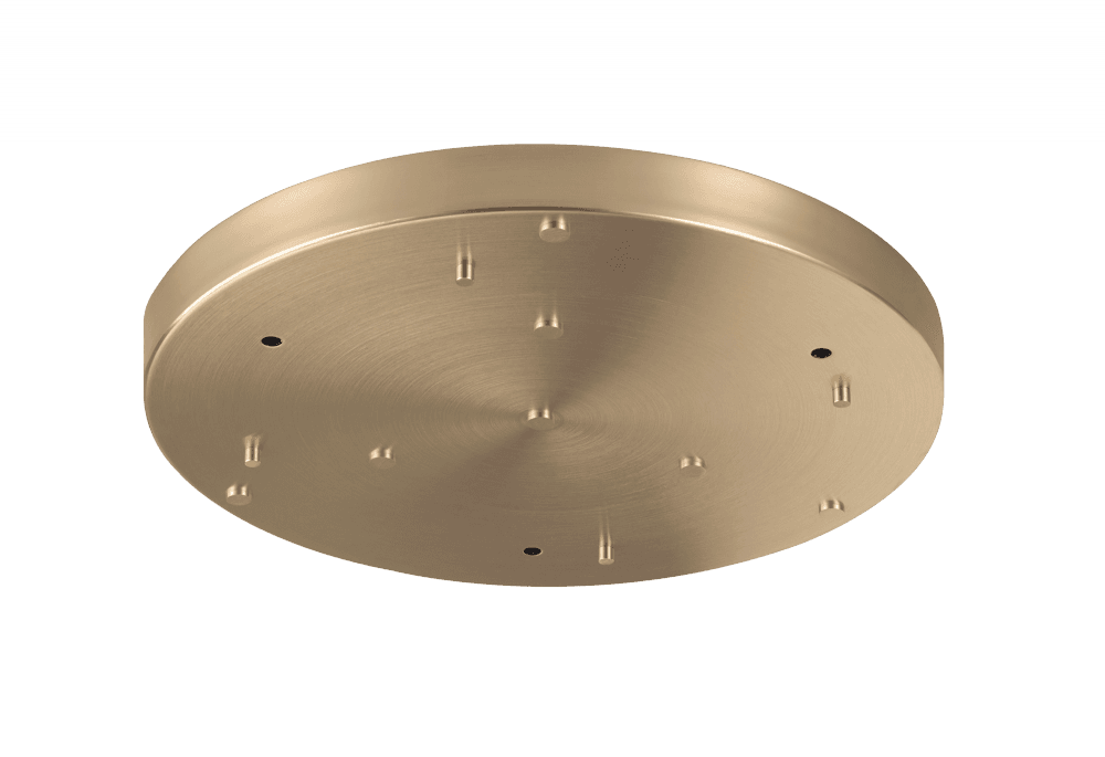Matteo Lighting 17-in Multi Ceiling Canopy (Low Voltage) Gold, Oxidized Rose