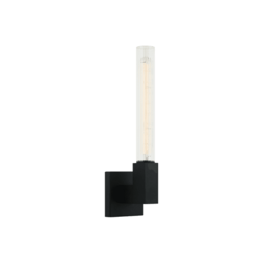 Matteo Lighting Odelle 1-Light Wall Sconce in Matte Black, 4.38"W (S03101BK)