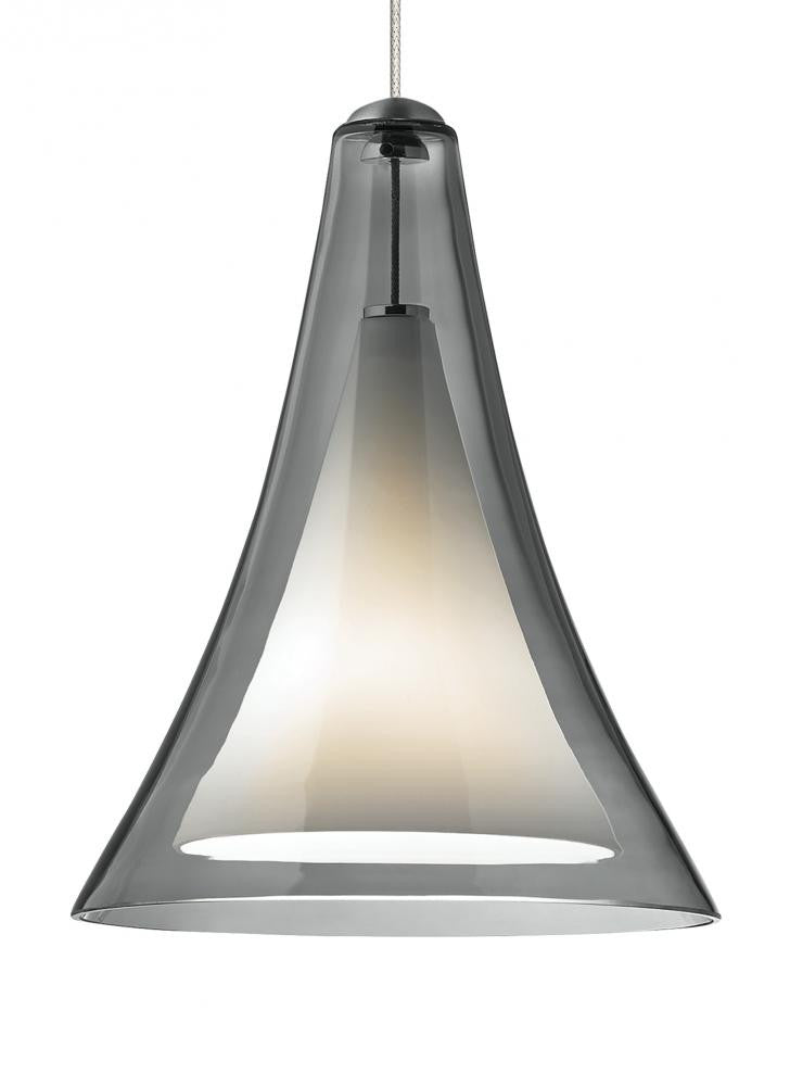 Visual Comfort Modern Melrose II Pendant Nickel, Satin Nickel