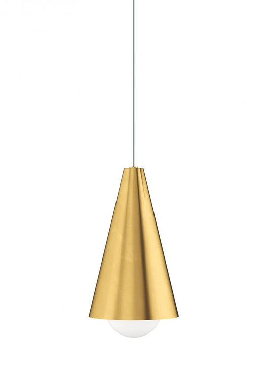 Visual Comfort Modern Mini Joni Pendant Brass