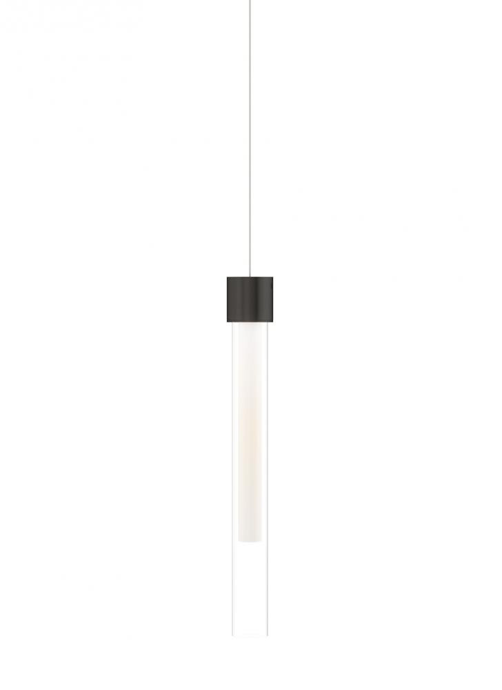 Visual Comfort Modern Mini Linger Pendant Nickel, Satin Nickel