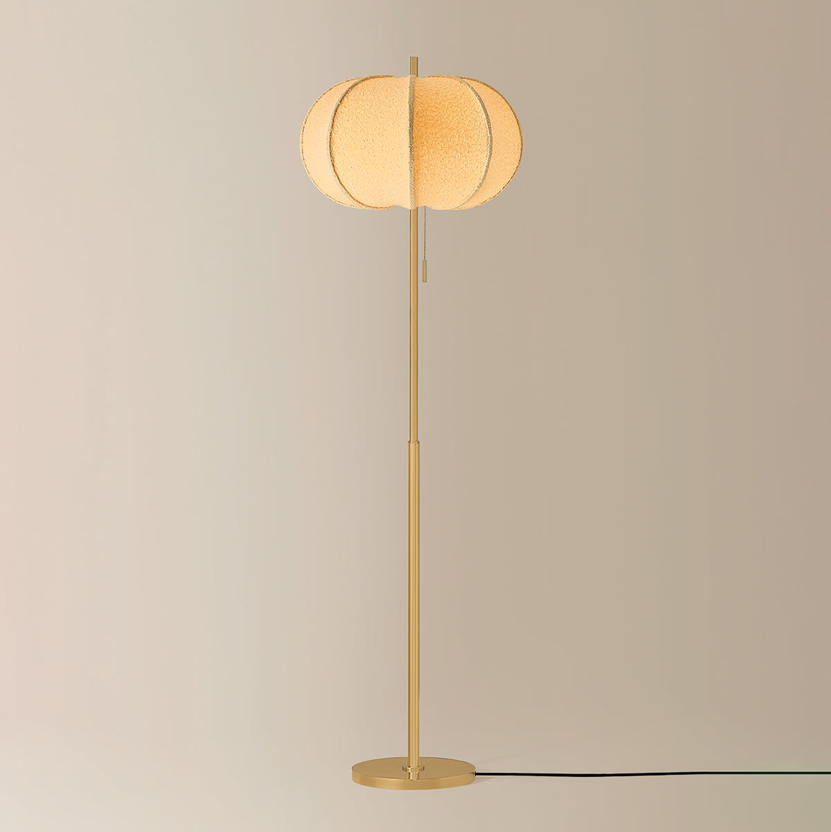 Mitzi by Hudson Valley Lighting Alexandra Floor Lamp in Aged Brass, detail view 5