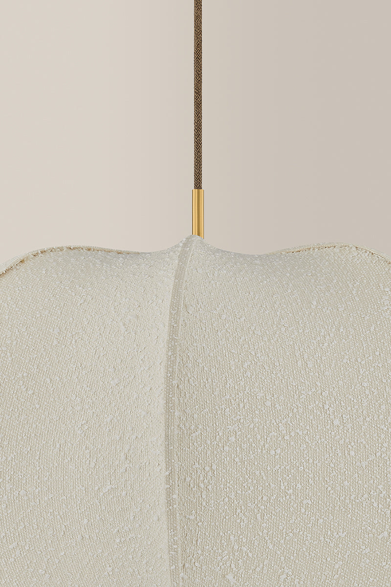 Mitzi by Hudson Valley Lighting Alexandra Large Pendant in Aged Brass, detail view 6