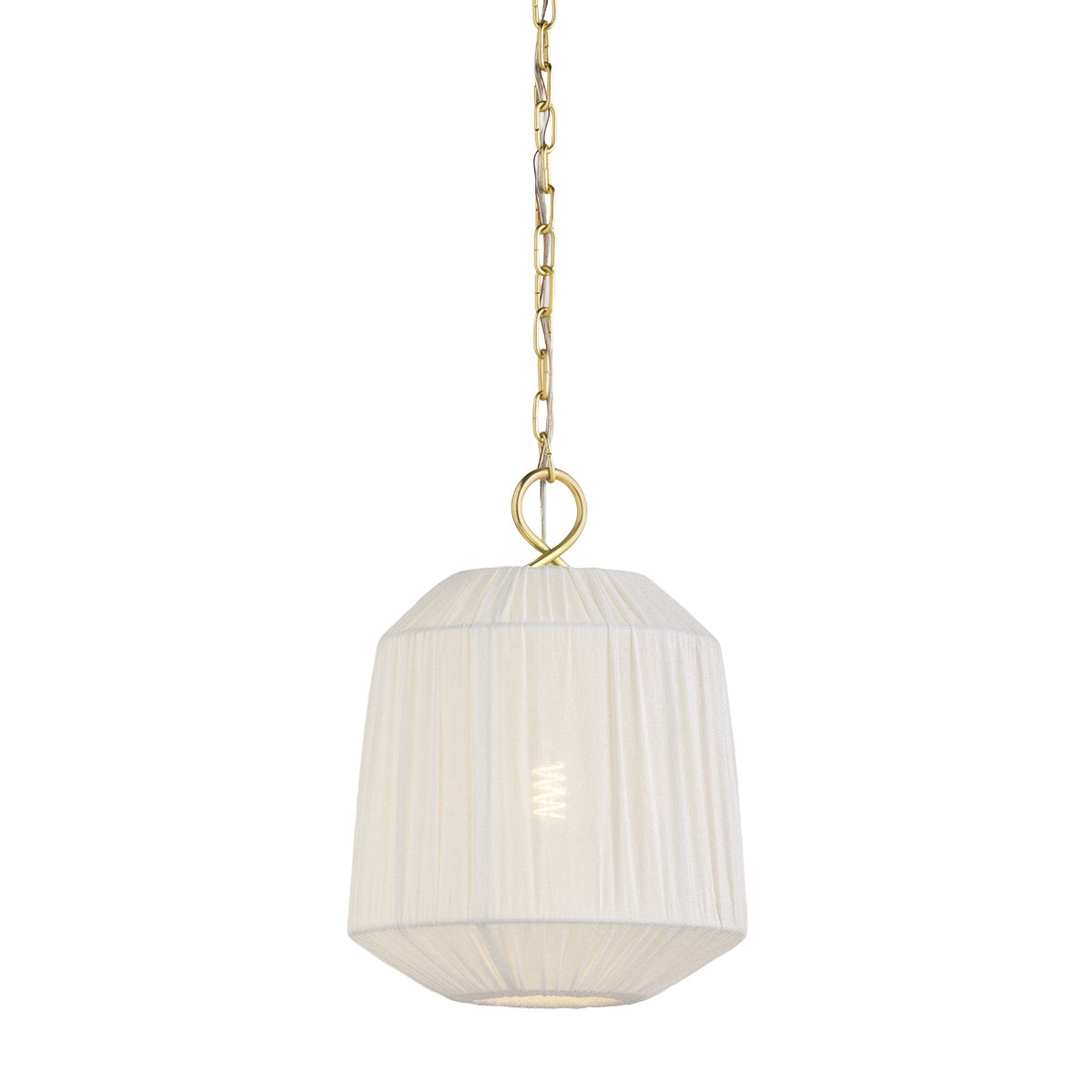 Mitzi by Hudson Valley Lighting Amanza Small Pendant in Aged Brass