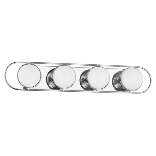 Mitzi by Hudson Valley Lighting Amy 4-Light Vanity Light in Polished Nickel
