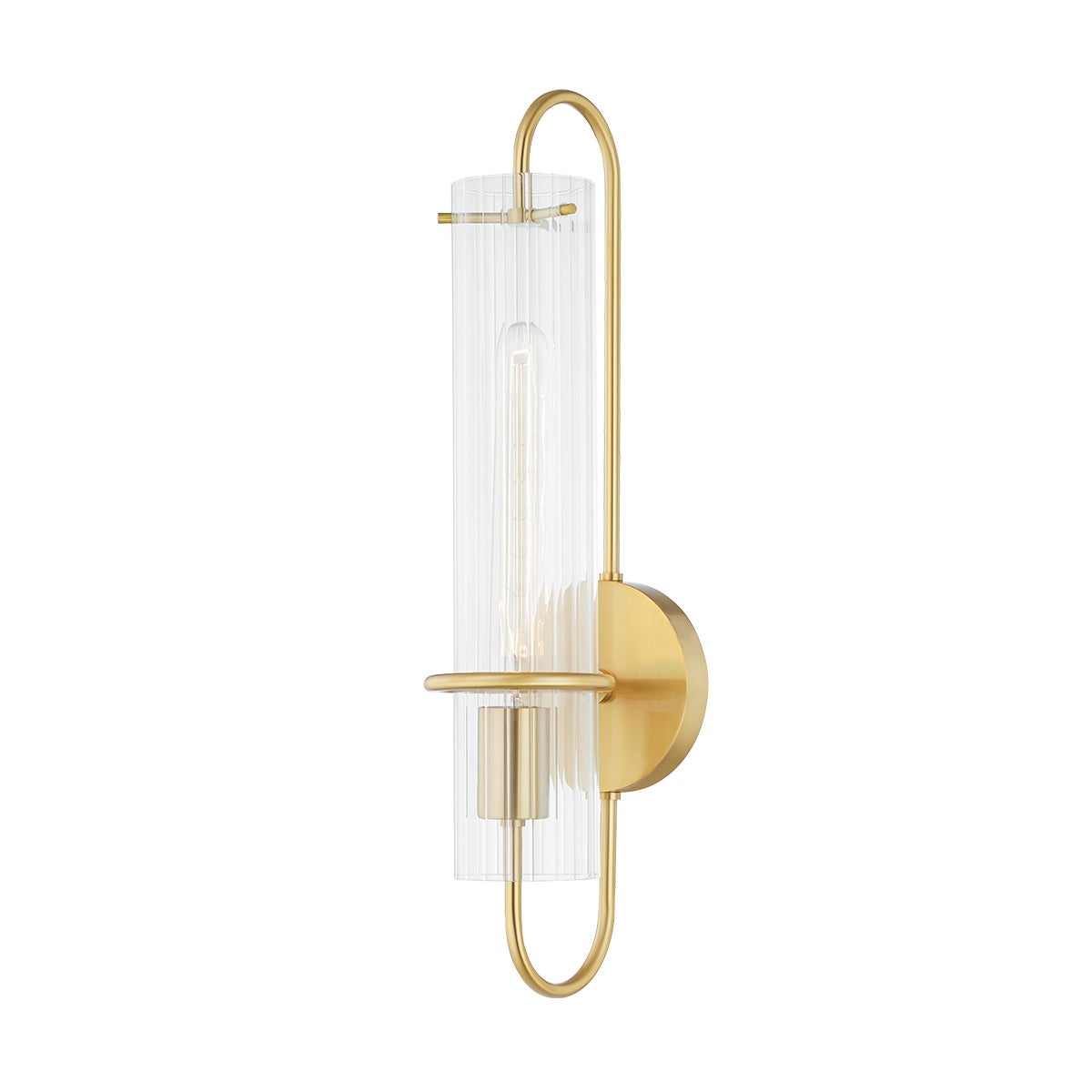 Mitzi by Hudson Valley Lighting Beck Wall Sconce in Aged Brass