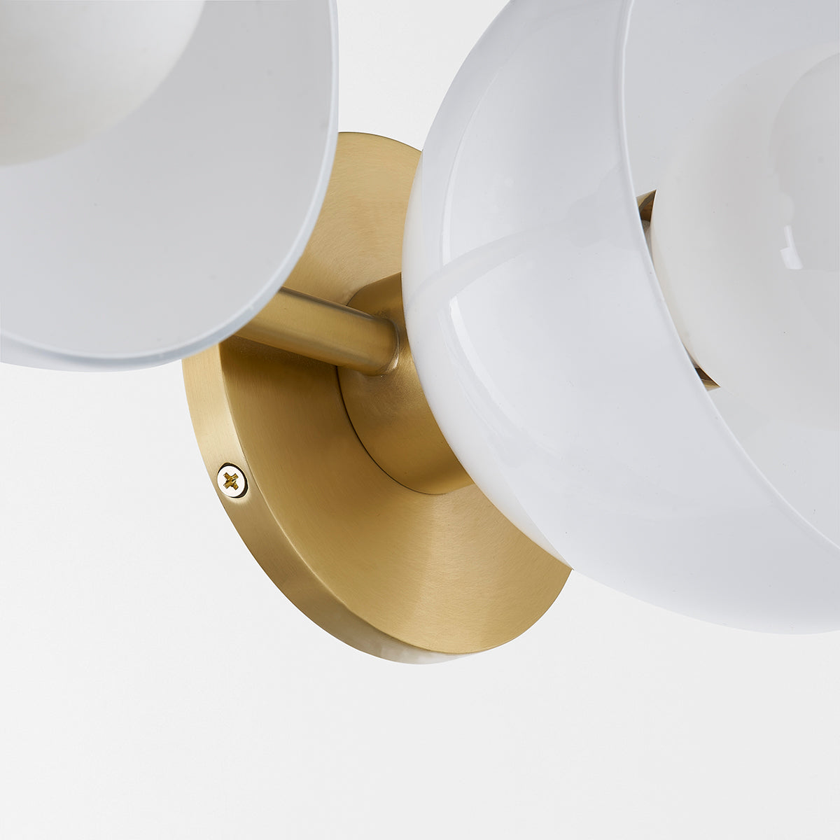 Mitzi by Hudson Valley Lighting Belle 3-Light Vanity Light in Aged Brass, detail view 2