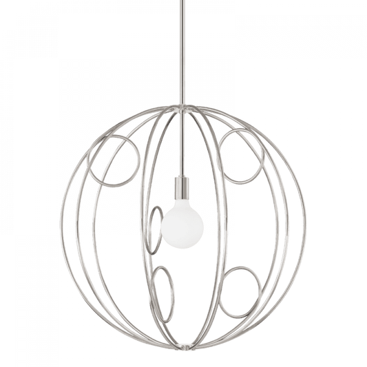 Mitzi by Hudson Valley Lighting Alanis Pendant Polished Nickel, Nickel