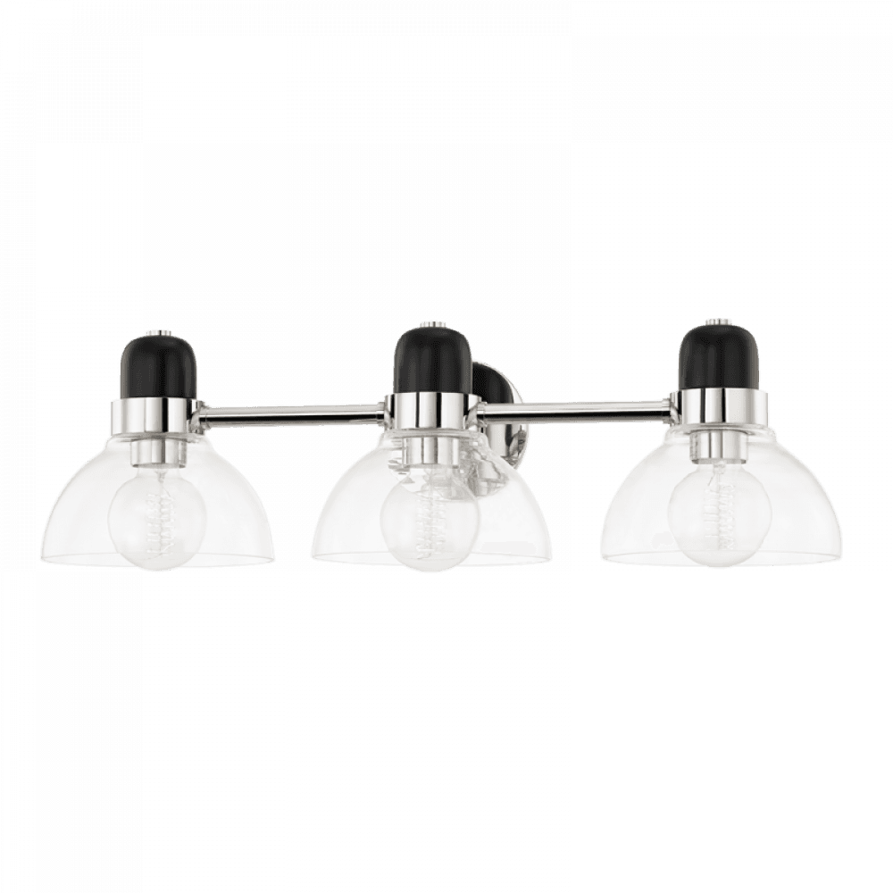 Mitzi by Hudson Valley Lighting Camile Bath Bracket Nickel, Polished Nickel