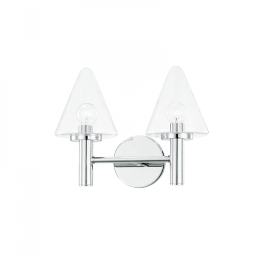 Mitzi by Hudson Valley Lighting Connie Bath Bracket Chrome, Polished Chrome
