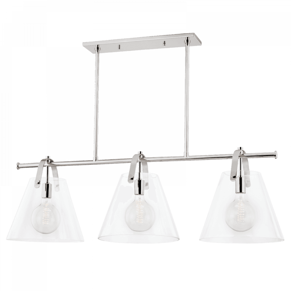Mitzi by Hudson Valley Lighting Karin Island Light Polished Nickel, Nickel