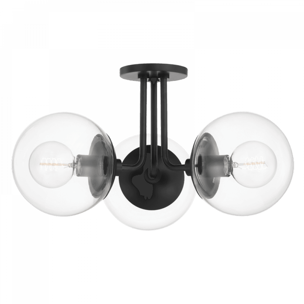 Mitzi by Hudson Valley Lighting Meadow Semi-Flush Mount Olde Bronze, Bronze