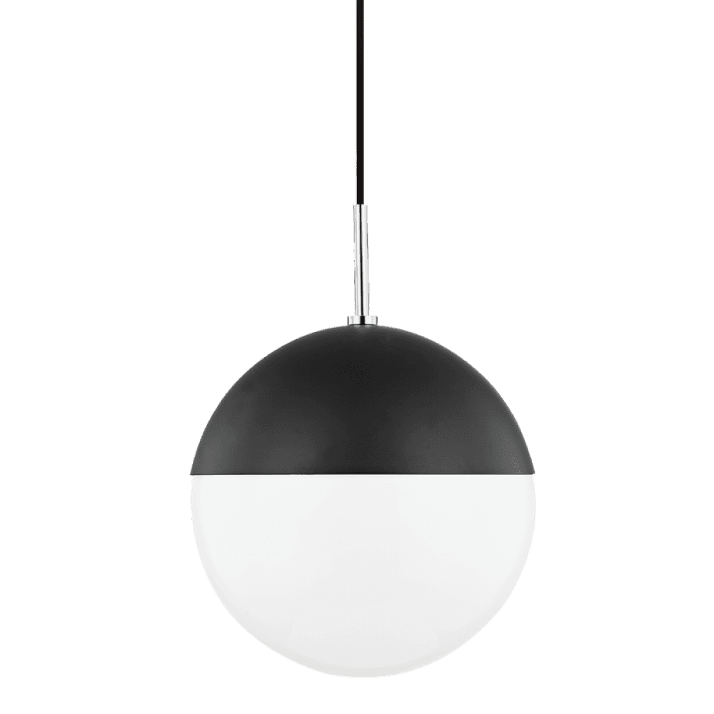 Mitzi by Hudson Valley Lighting Renee Large Pendant Polished Nickel, Black