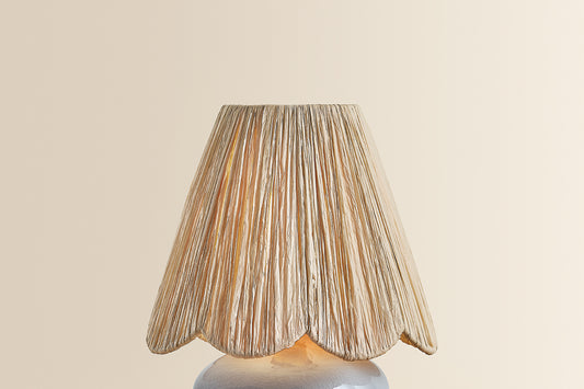 Mitzi by Hudson Valley Lighting Cailyn Table Lamp in Aged Brass / Ceramic Frost Crackle, detail view 1