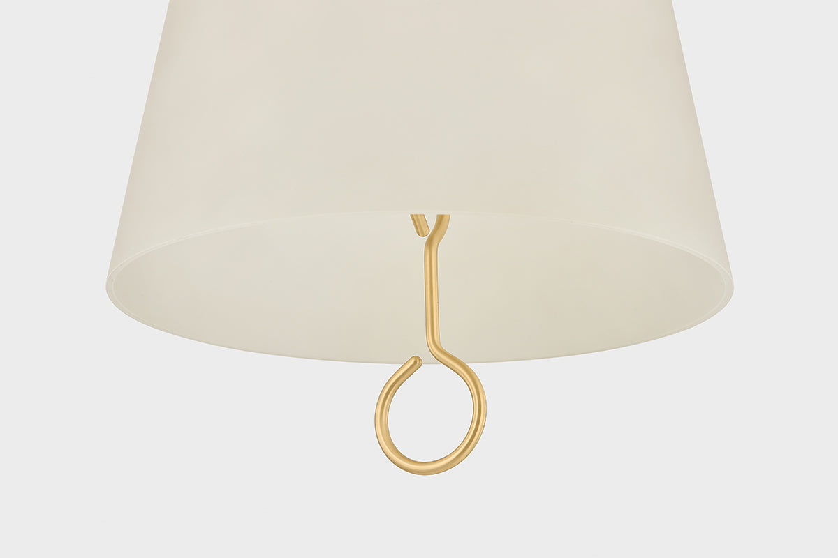 Mitzi by Hudson Valley Lighting Christine Large Pendant in Aged Brass, detail view 4