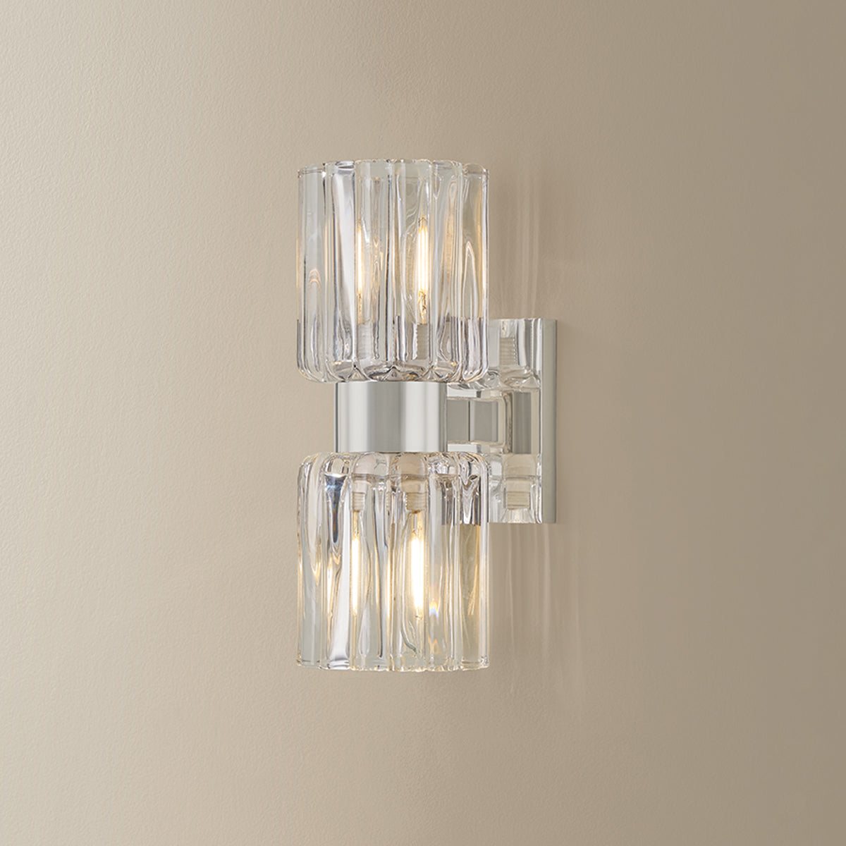Mitzi by Hudson Valley Lighting Danae 2-Light Vanity Light in Polished Nickel, detail view 5