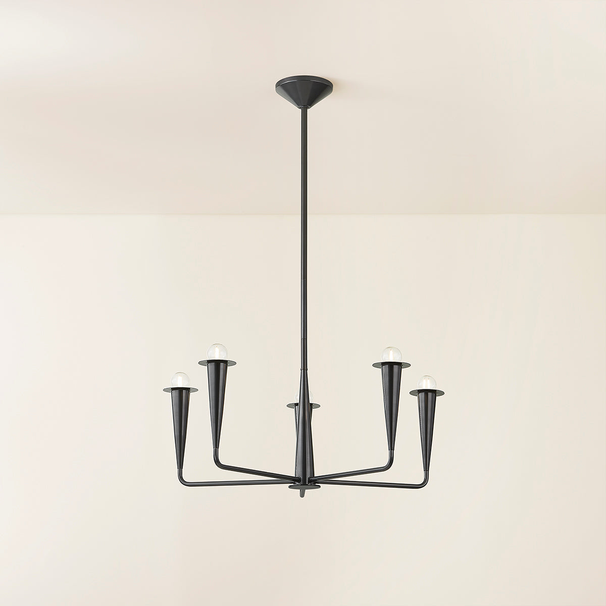 Mitzi by Hudson Valley Lighting Danna 5-Light Chandelier in Old Bronze, detail view 4