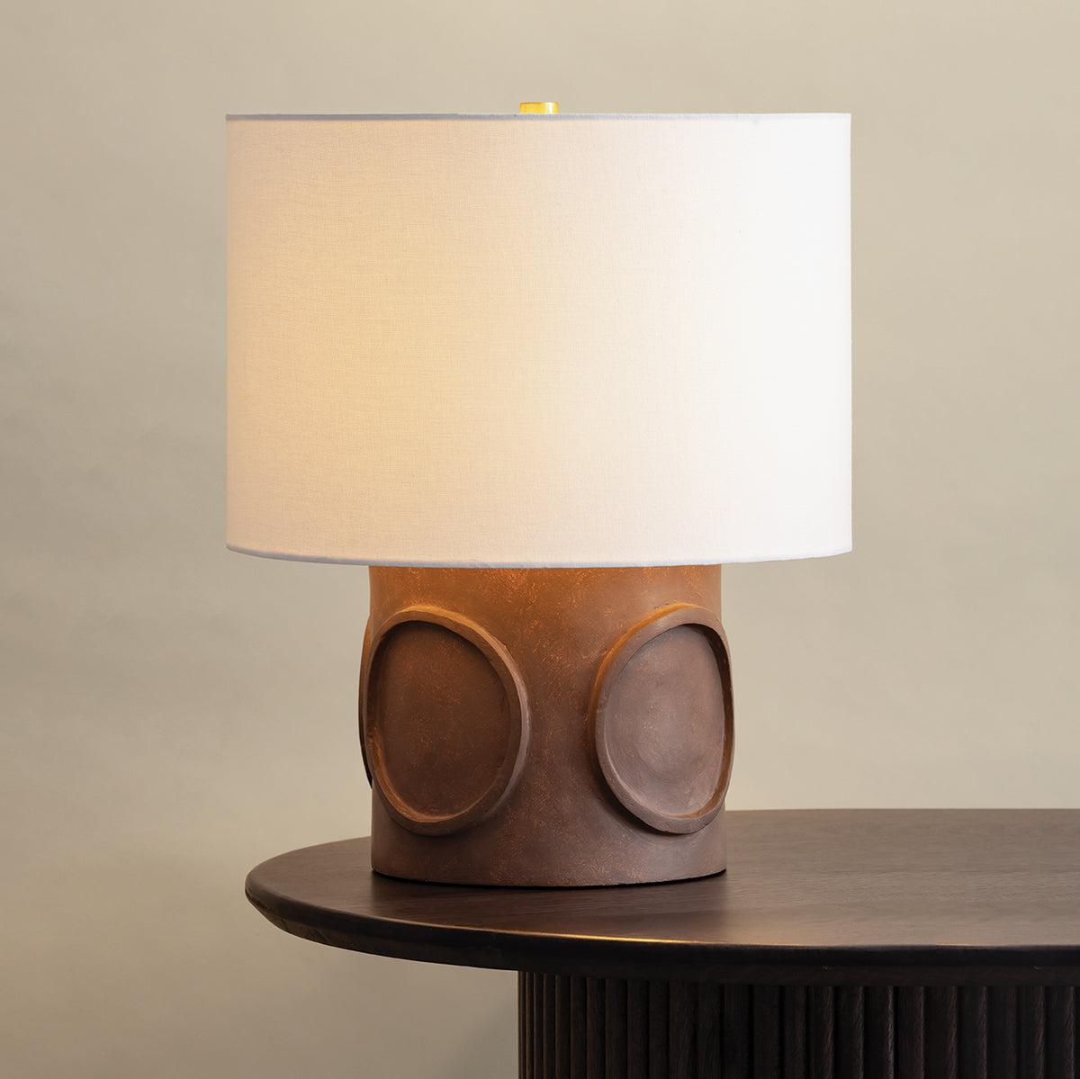 Mitzi by Hudson Valley Lighting Davie Table Lamp in Aged Brass, detail view 10