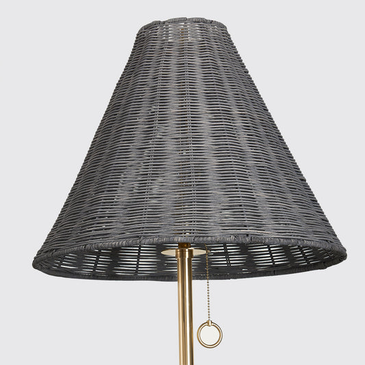 Mitzi by Hudson Valley Lighting Destiny Floor Lamp in Aged Brass, detail view 1