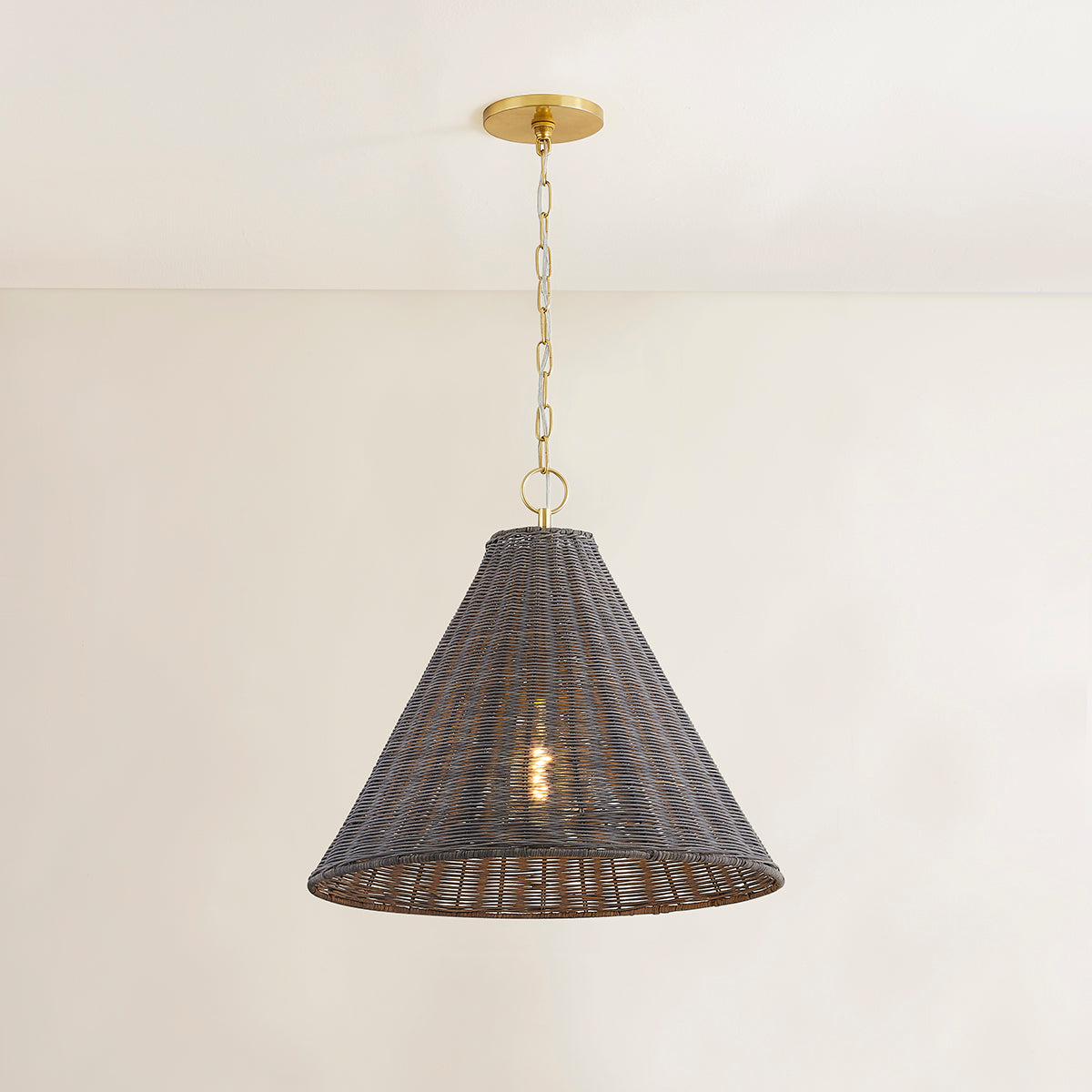 Mitzi by Hudson Valley Lighting Destiny Pendant in Aged Brass, detail view 4
