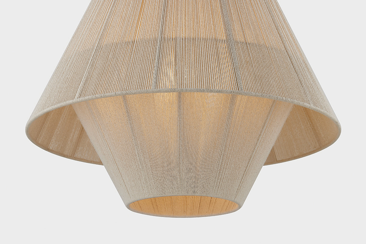 Mitzi by Hudson Valley Lighting Eleanor Small Pendant in Aged Brass, detail view 7