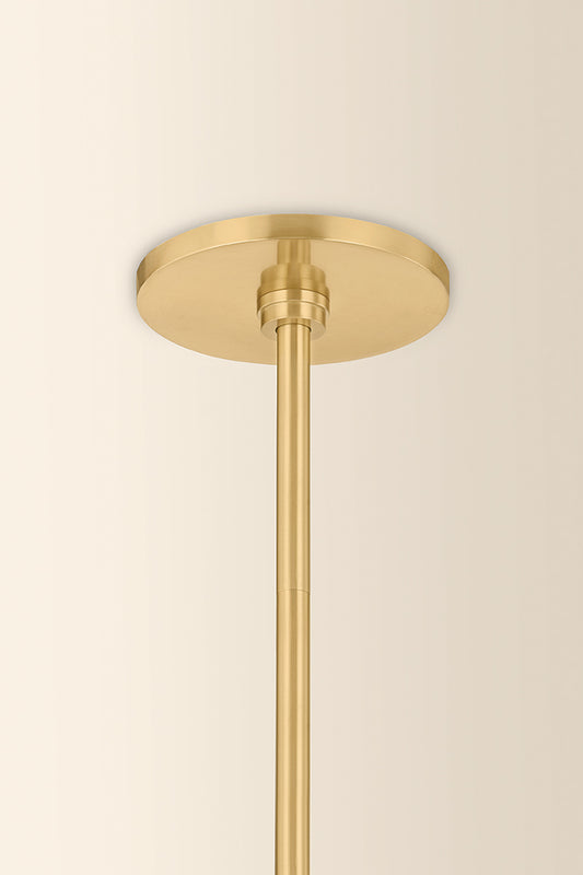 Mitzi by Hudson Valley Lighting Elise Large Pendant in Aged Brass, detail view 1