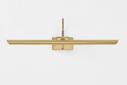 Mitzi by Hudson Valley Lighting Elowen Large Picture Light in Aged Brass, detail view 1