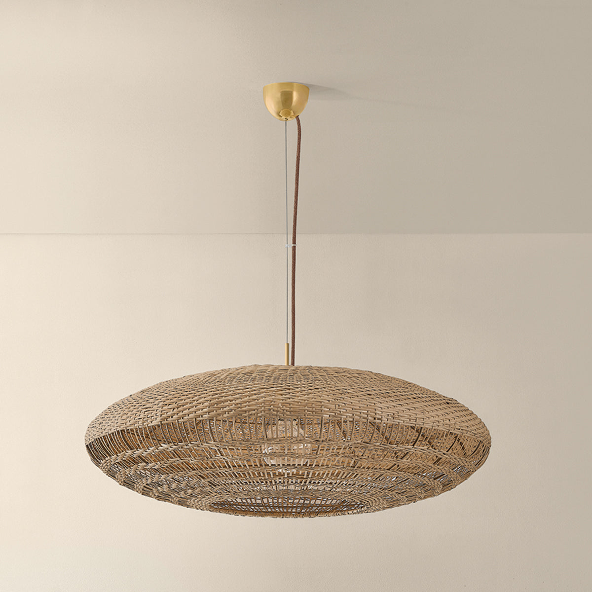 Mitzi by Hudson Valley Lighting Erin Large Pendant in Aged Brass, detail view 5