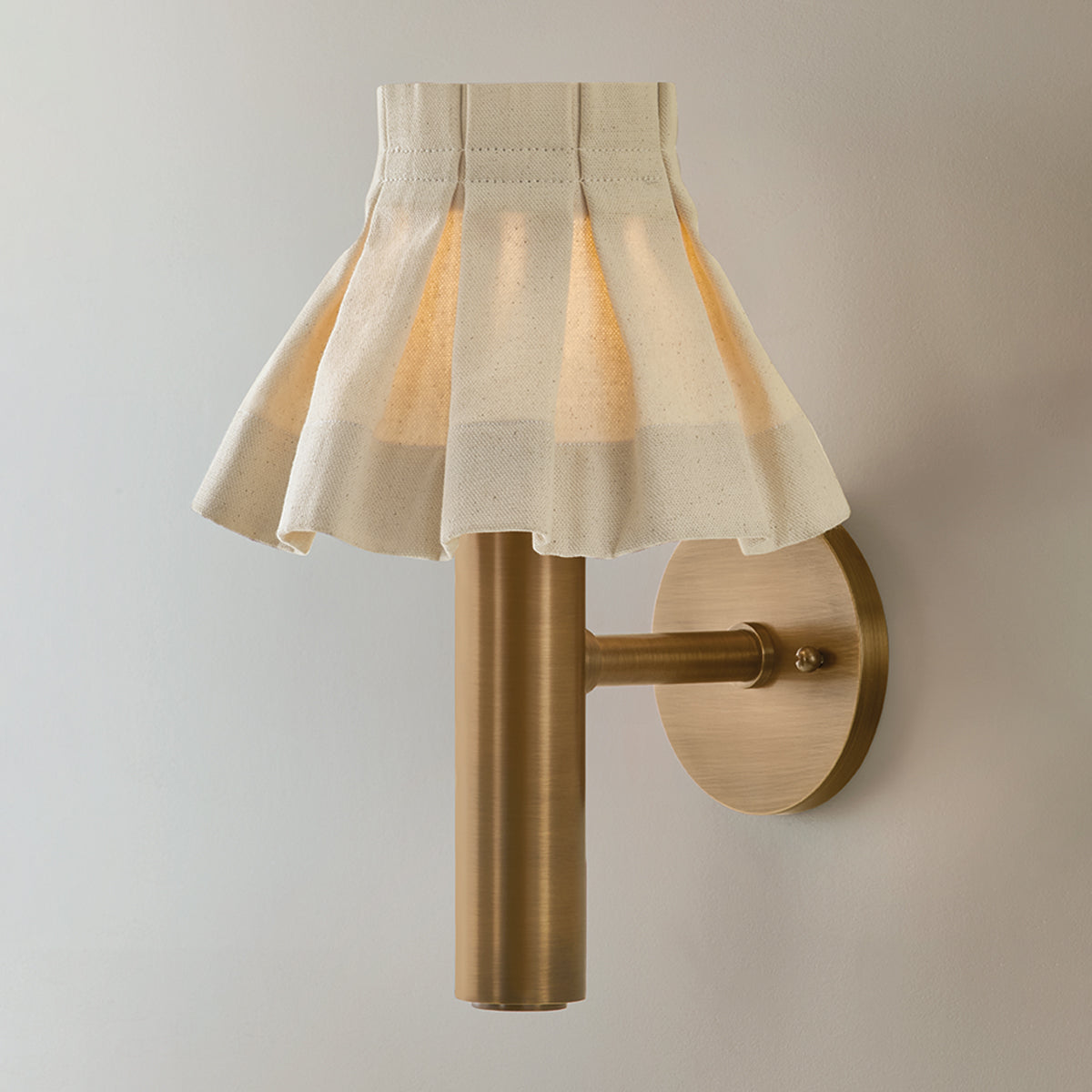 Mitzi by Hudson Valley Lighting Eunice Wall Sconce in Patina Brass, detail view 5