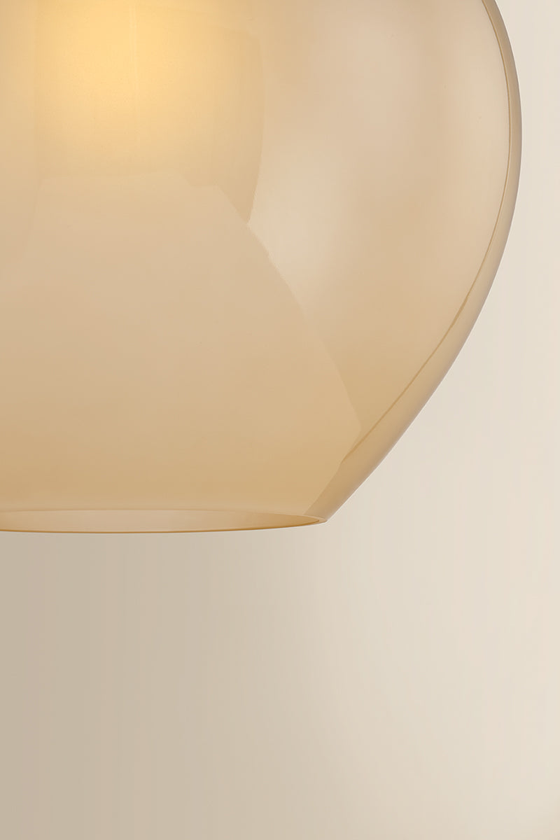 Mitzi by Hudson Valley Lighting Gilda Large Pendant in Aged Brass / Champagne Plated, detail view 6