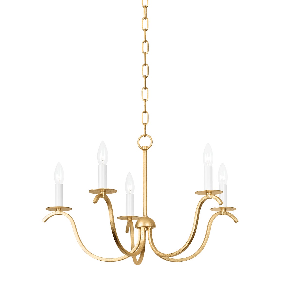Mitzi by Hudson Valley Lighting Jaclin 5-Light Chandelier in Gold Leaf