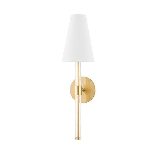 Mitzi by Hudson Valley Lighting Janelle Wall Sconce in Aged Brass
