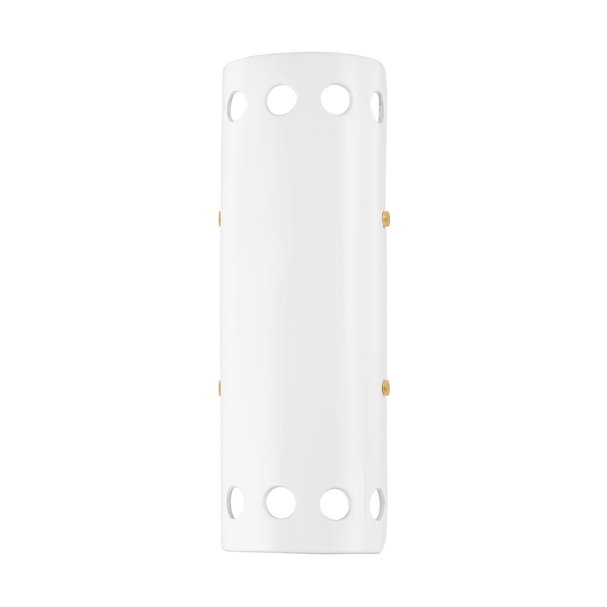 Mitzi by Hudson Valley Lighting Jean 2-Light Wall Sconce in Aged Brass / Ceramic Gloss White